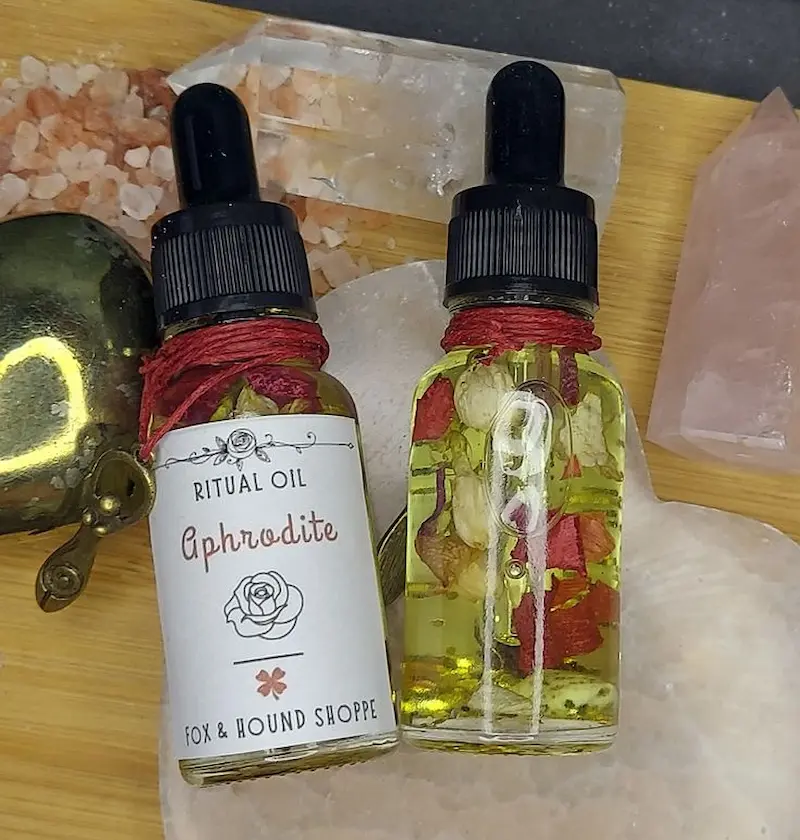 huile de rituel enchantée : aphrodite & rayonnement huile de rituel enchantée : aphrodite & rayonnement